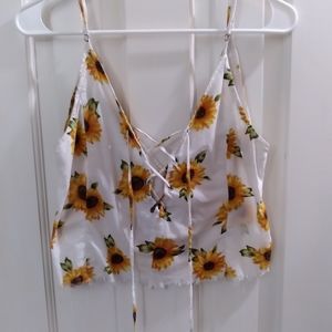 Sunflower Crop Top